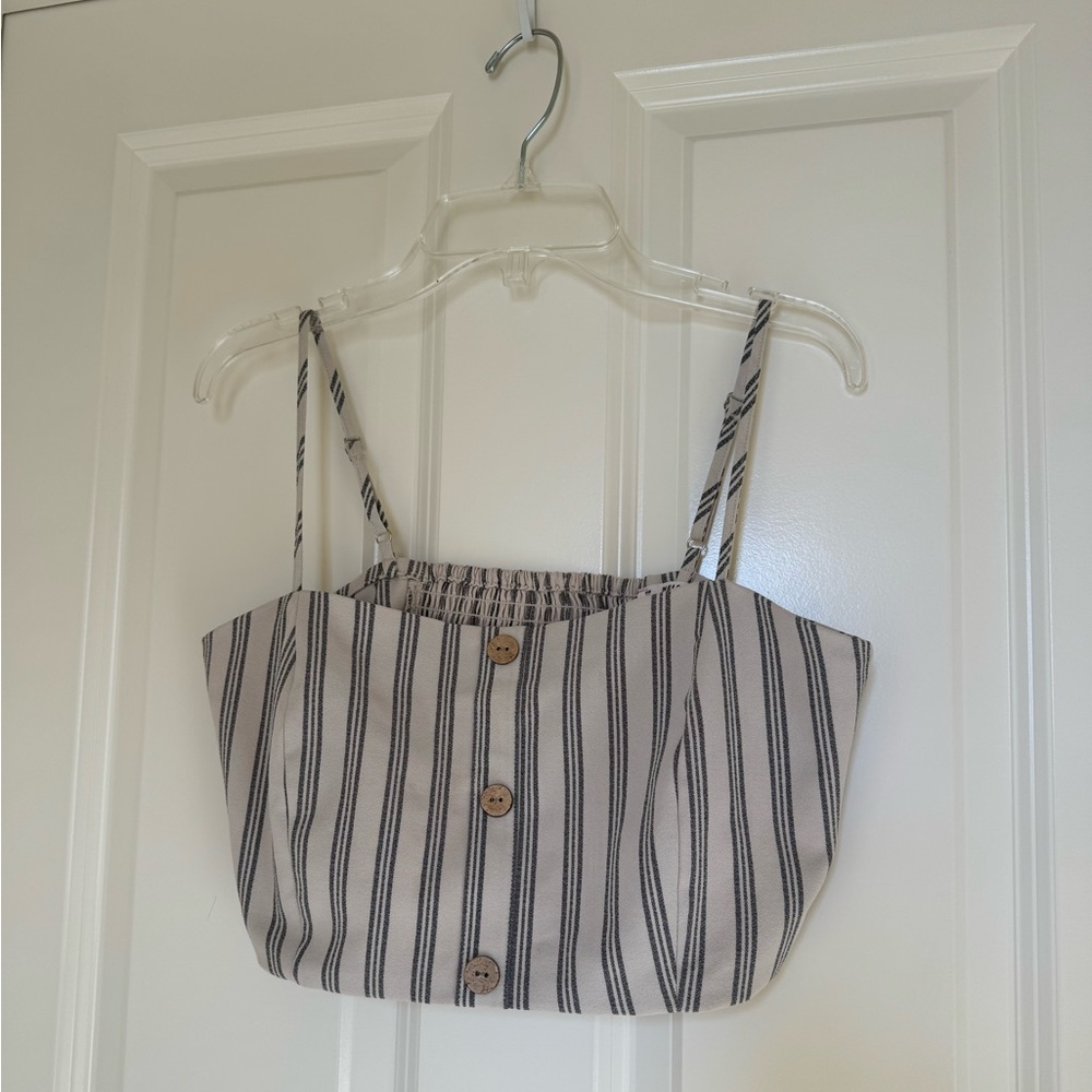 striped crop top